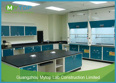 Modern Science Laboratory Furniture With Steel Table and Metal Chemical Fume Hood