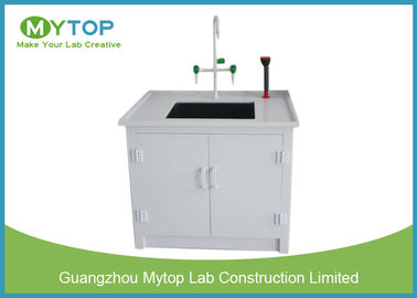 Small Laboratory Working Table PP Water Lab Bench with Cabinet Chemical Resistance