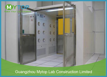 Electric Interlock Cargo Goods Air Shower Tunnel With Double Doors For Cleanroom